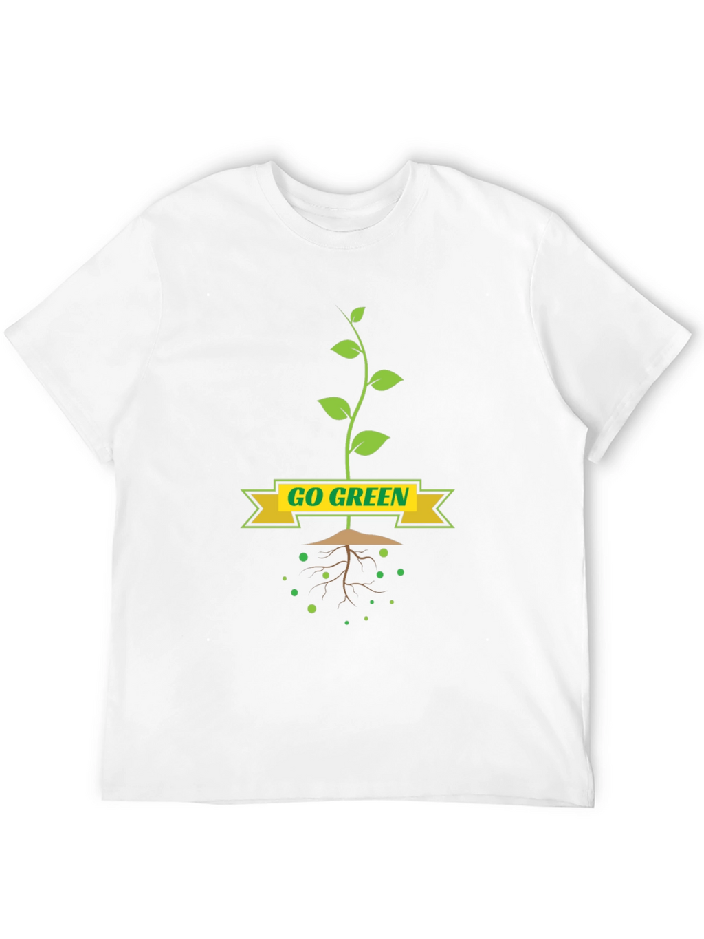 Go Green T-Shirt - Eco-Friendly Plant Design