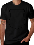 Black Shield Graphic Tee - Classic Style