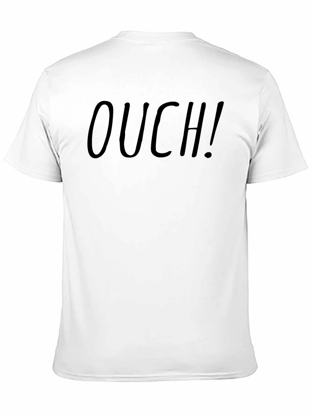 Ouch! Graphic Tee - Black Cotton T-Shirt