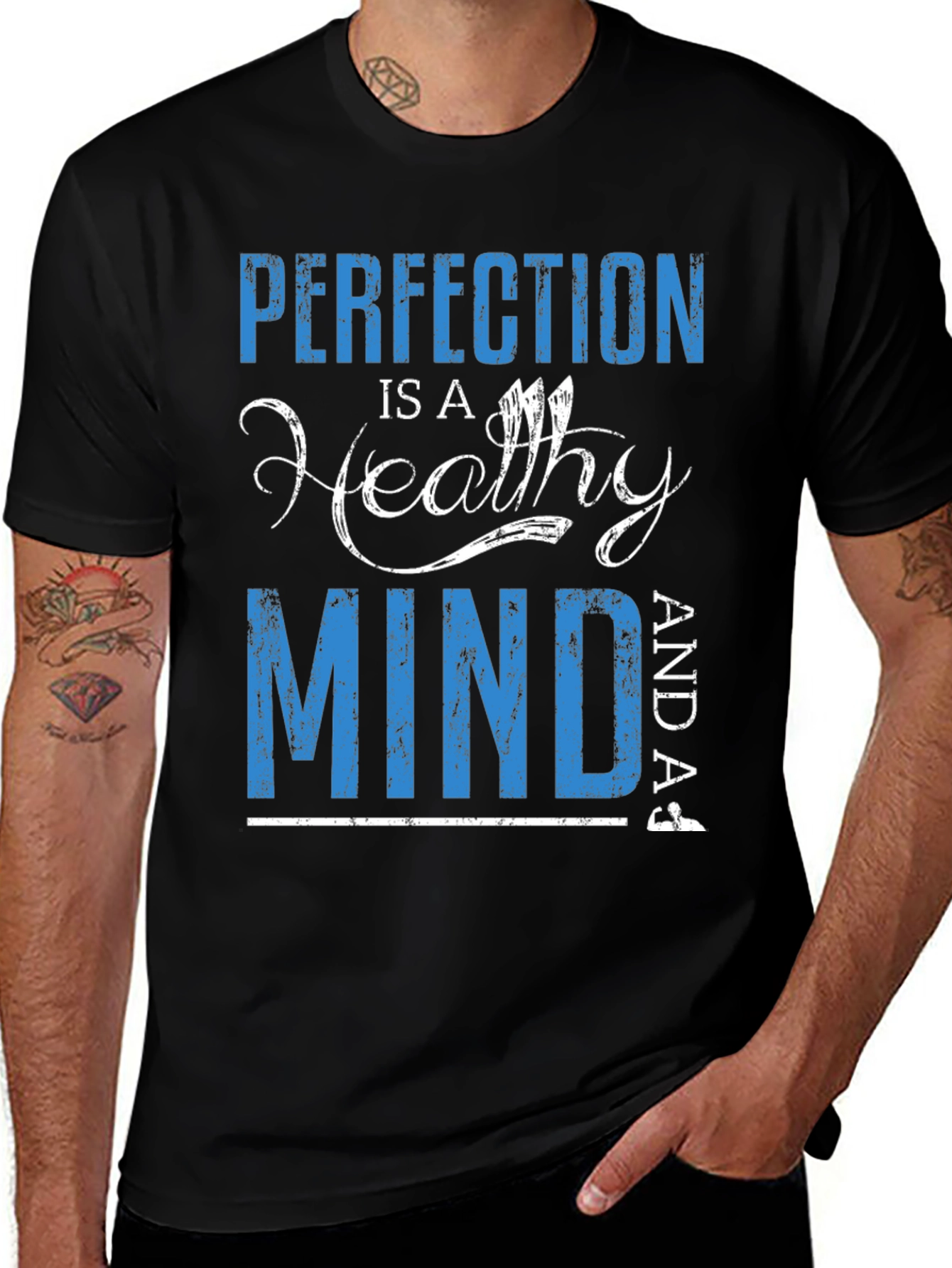 Healthy Mind T-Shirt: Motivational Graphic Tee