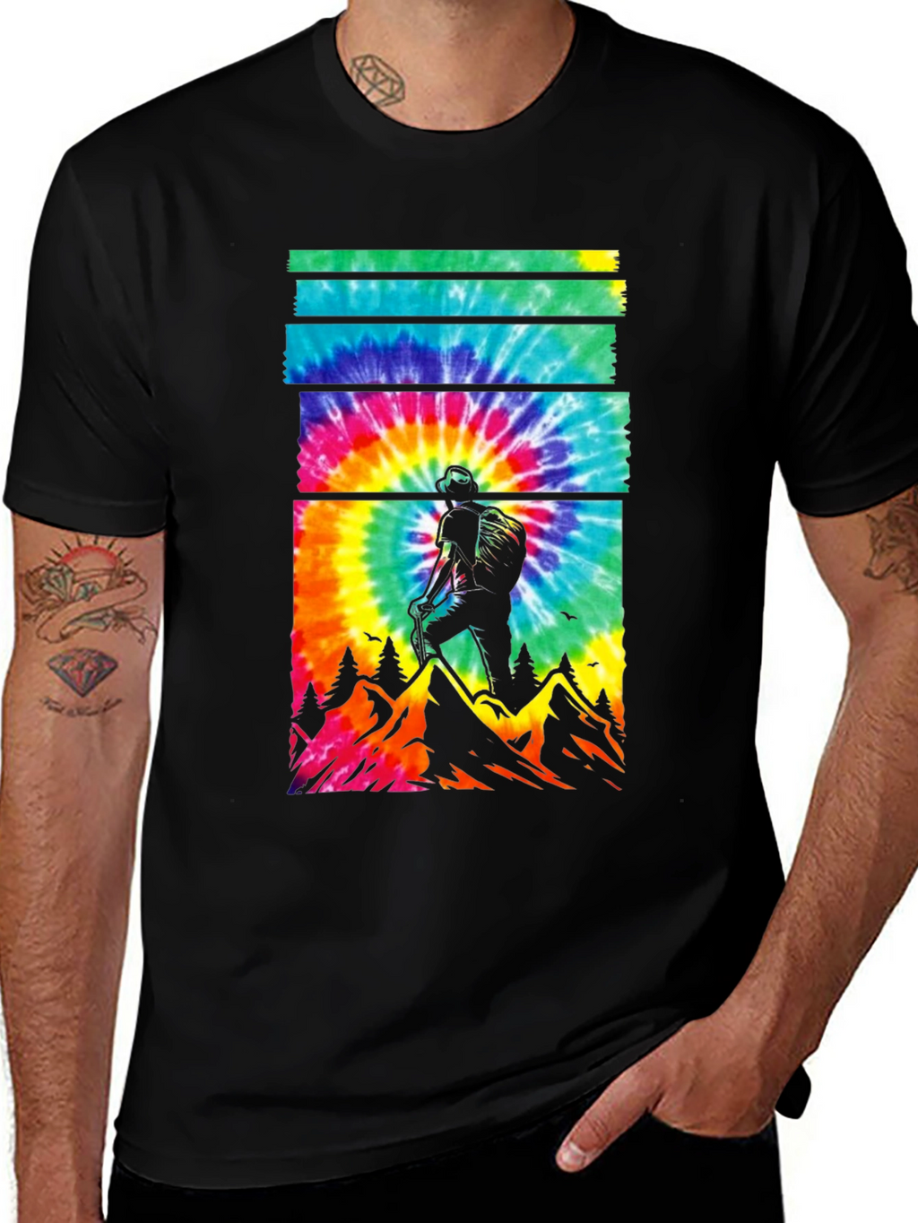 Tie-Dye Hiker Graphic Tee