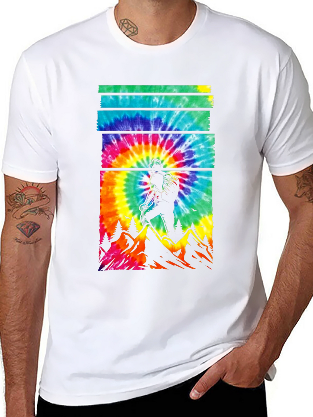 Tie-Dye Hiker Graphic Tee