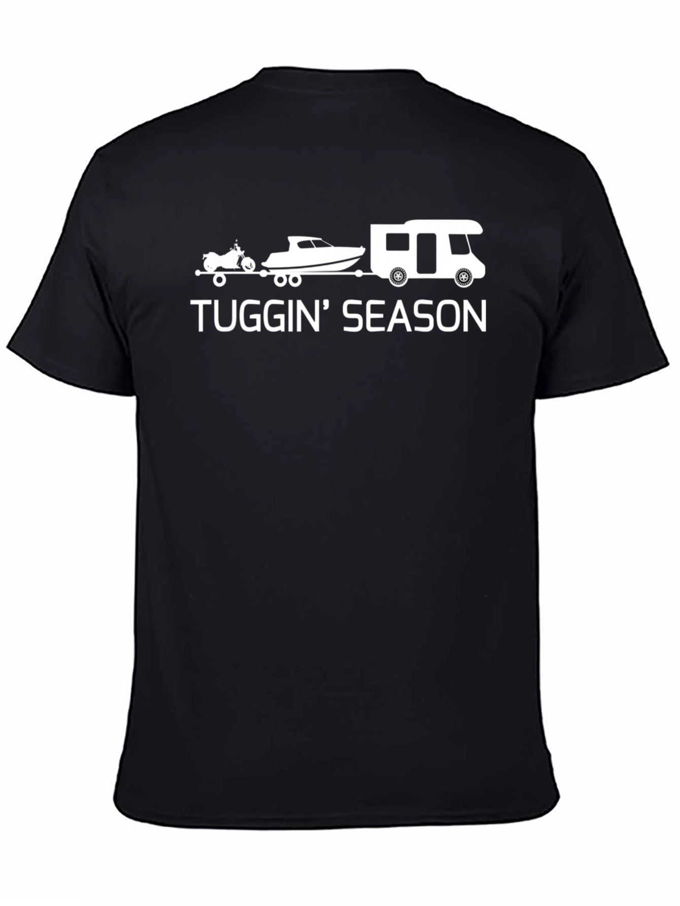 Tuggin Season Black Graphic T-Shirt