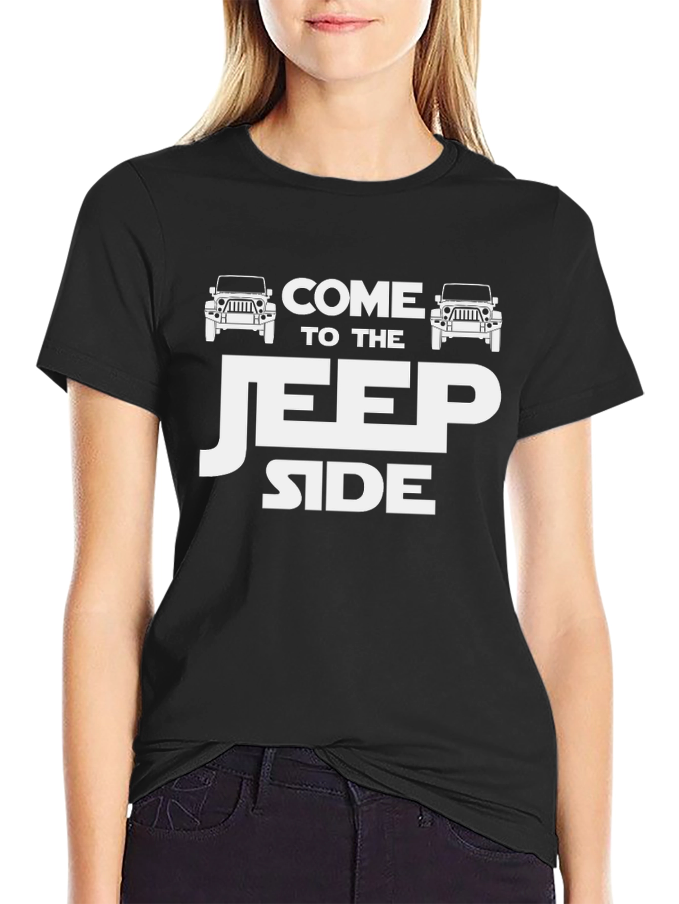 Come to the Jeep Side Mens Black T-Shirt