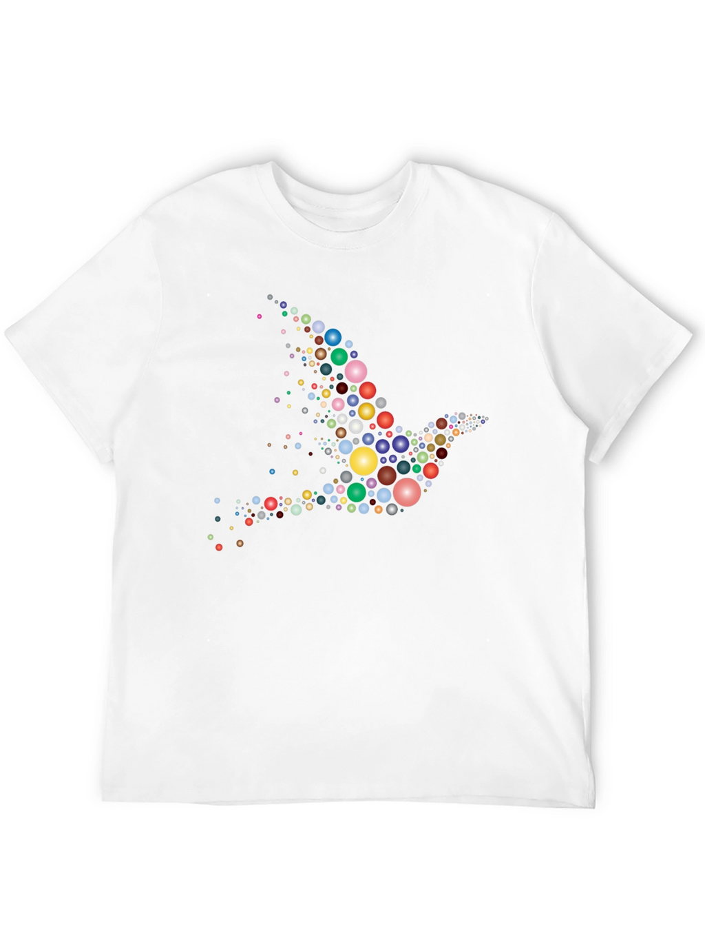 Dove Bubble Print Black T-Shirt