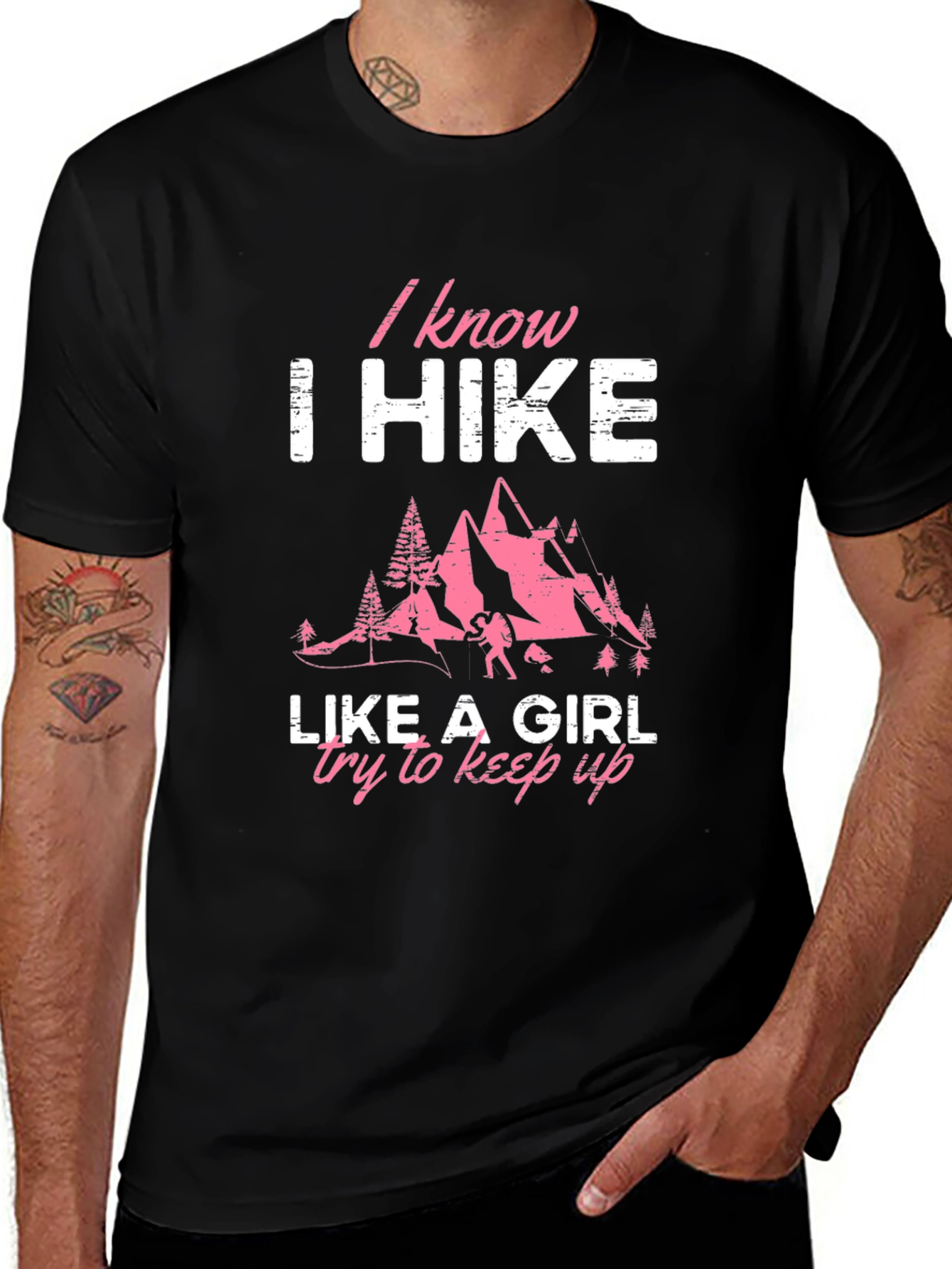 I Hike Like A Girl T-Shirt - Outdoor Adventure