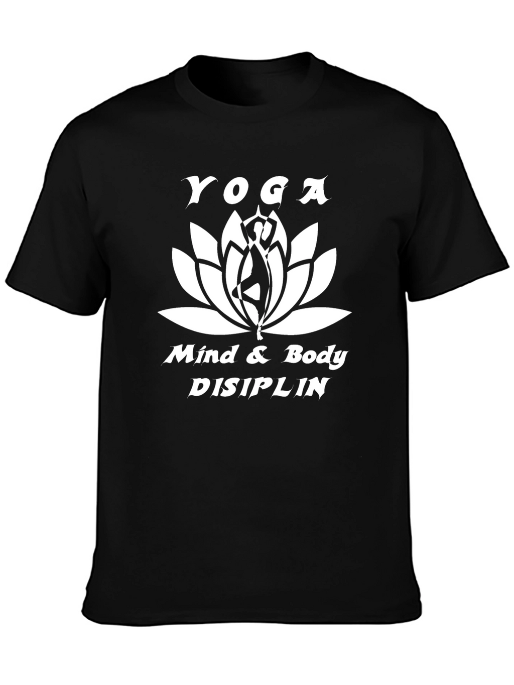 Yoga Mind & Body T-Shirt - Black Cotton Tee