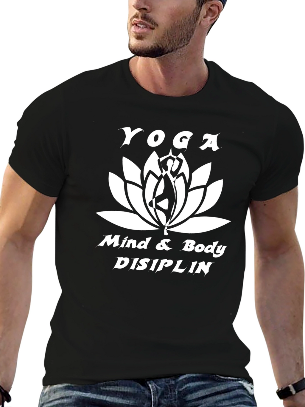Yoga Mind & Body T-Shirt - Black Cotton Tee
