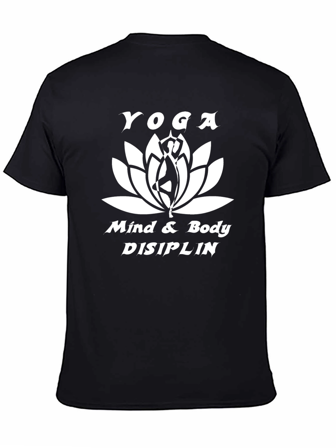 Yoga Mind & Body T-Shirt - Black Cotton Tee