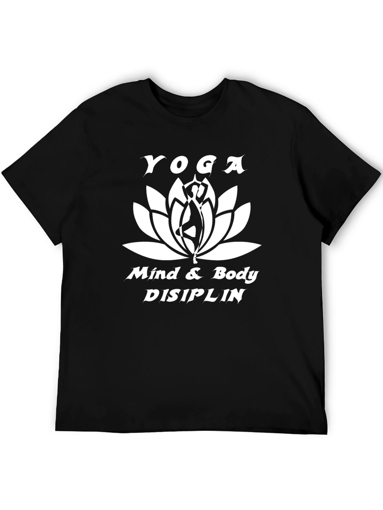 Yoga Mind & Body T-Shirt - Black Cotton Tee