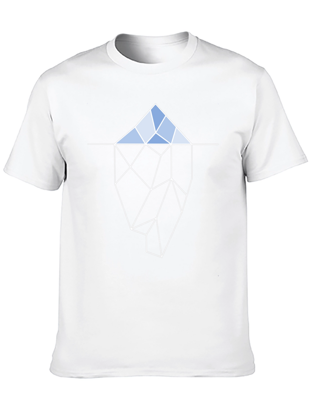 Geometric Iceberg T-Shirt - Black