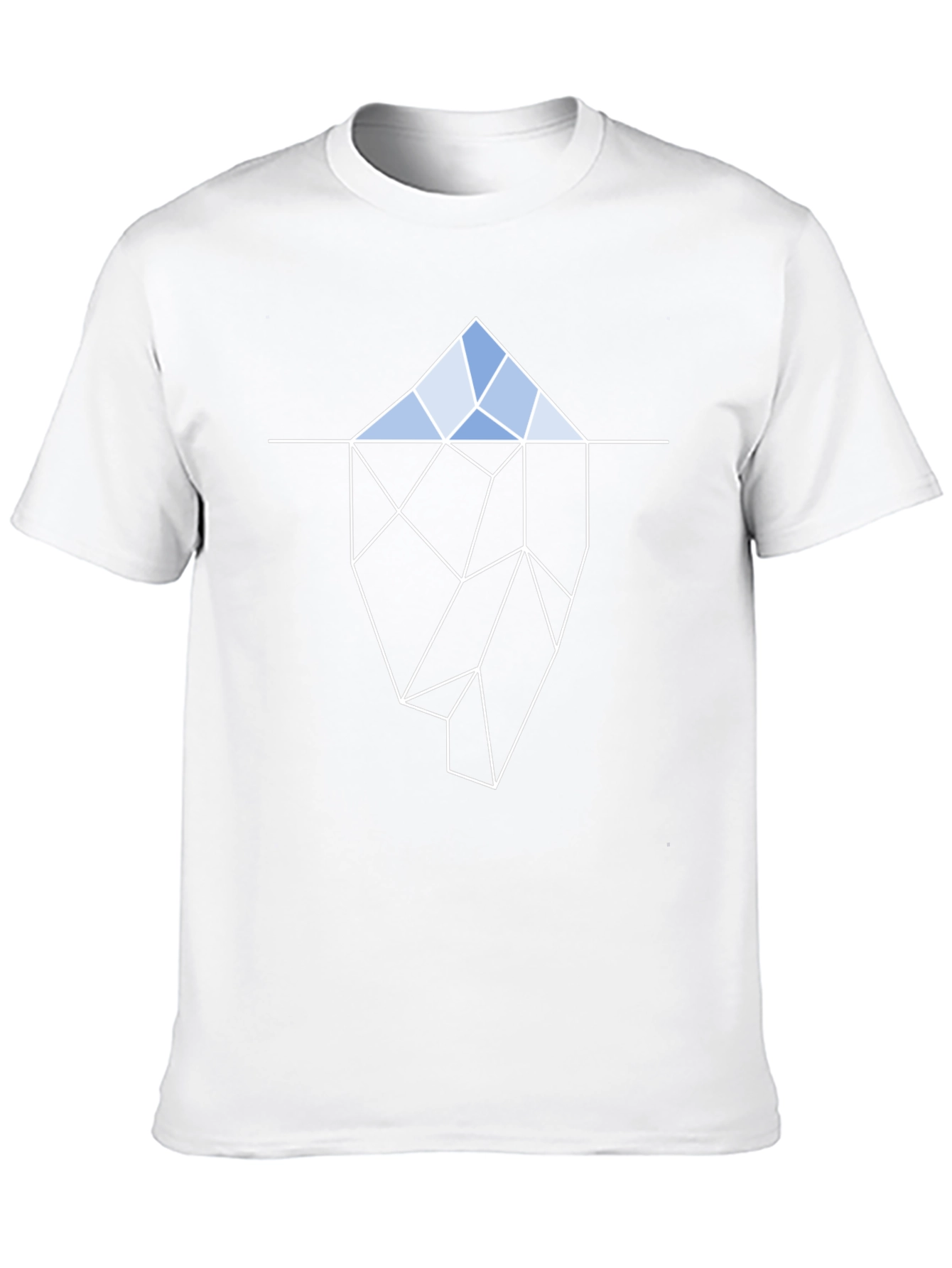 Geometric Iceberg T-Shirt - Black