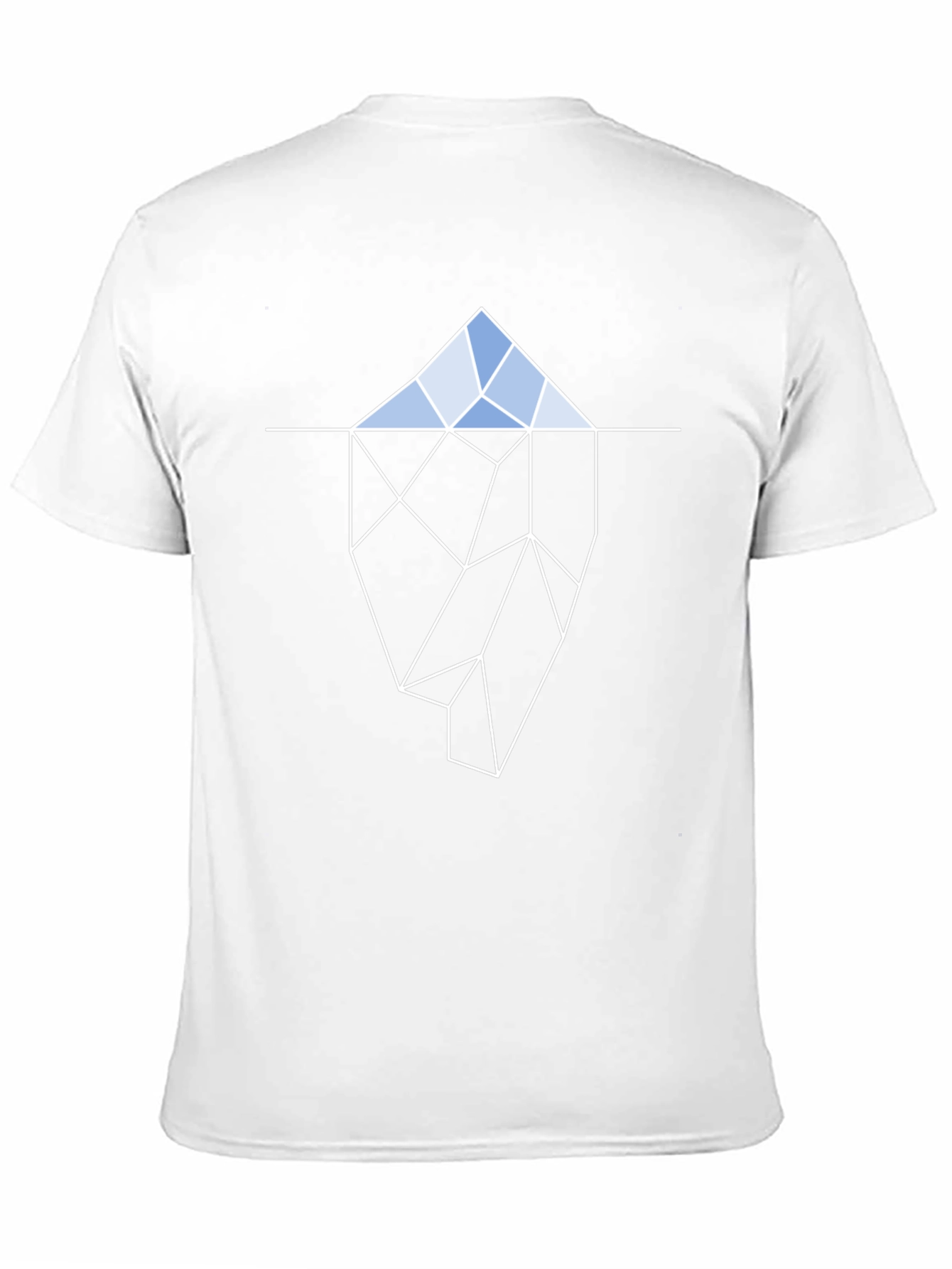 Geometric Iceberg T-Shirt - Black