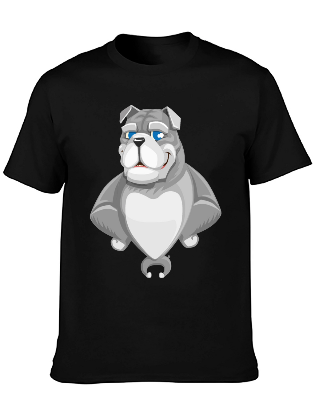 Bulldog Cartoon Graphic Tee