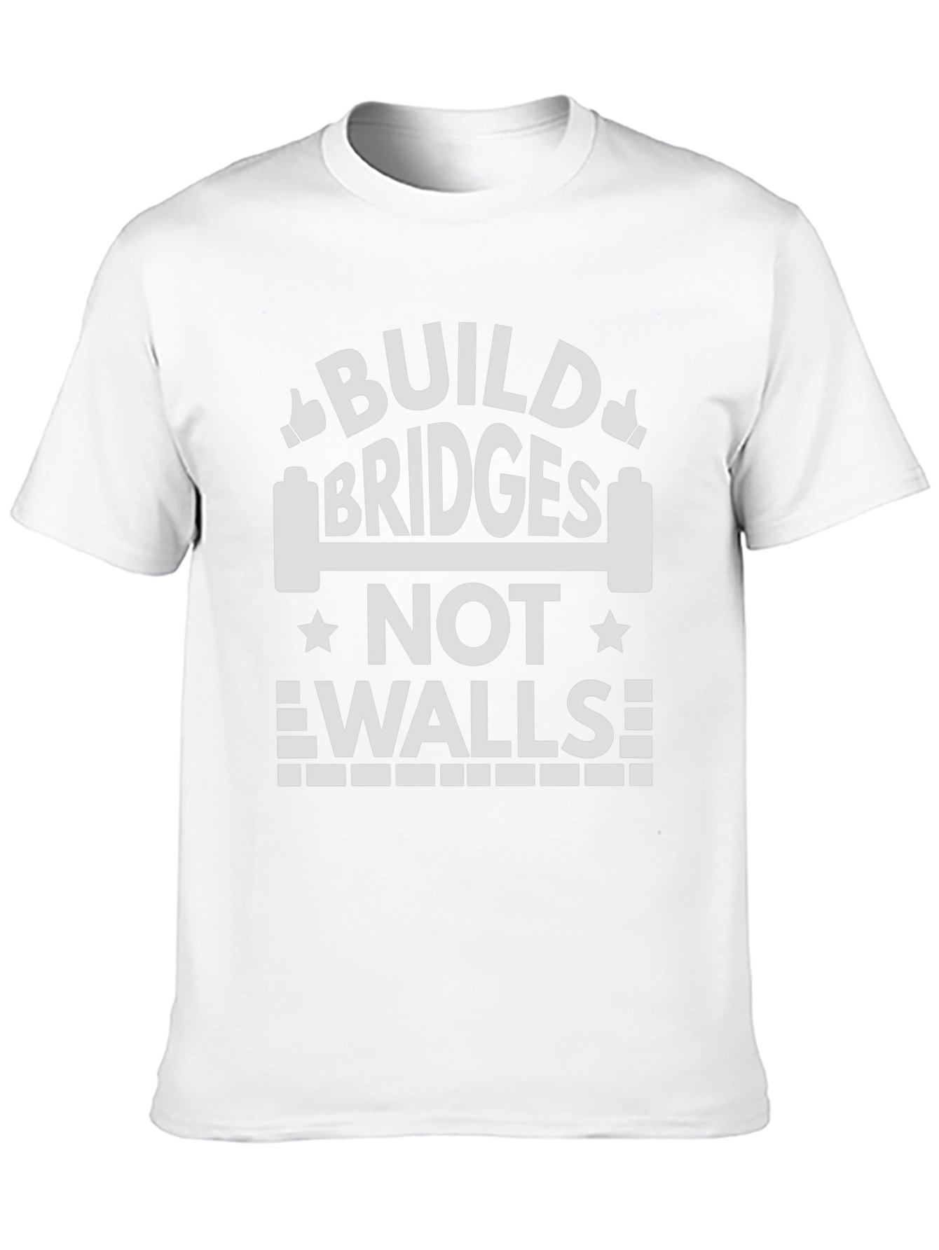 Build Bridges T-Shirt - Motivational Message Tee