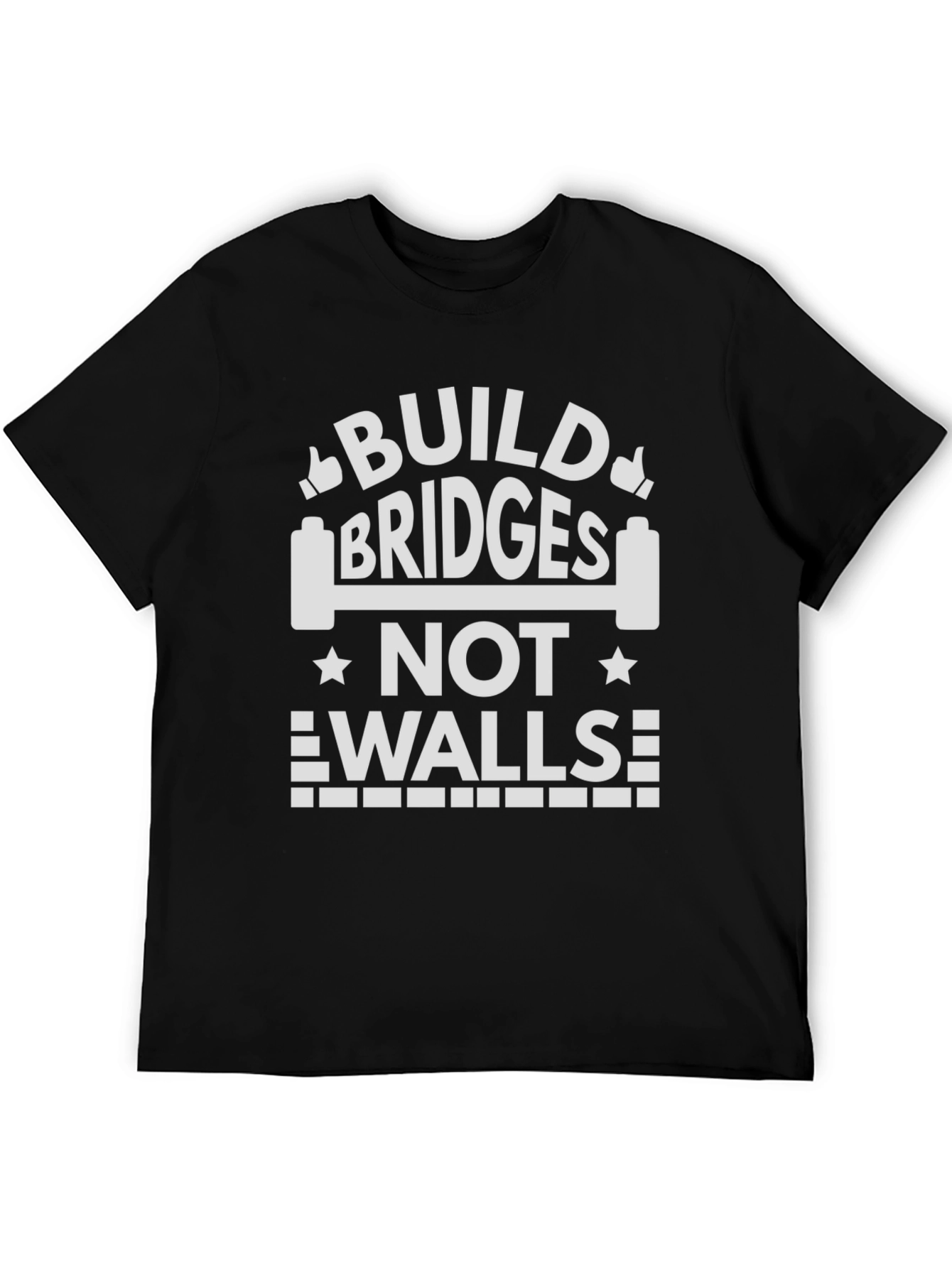 Build Bridges T-Shirt - Motivational Message Tee