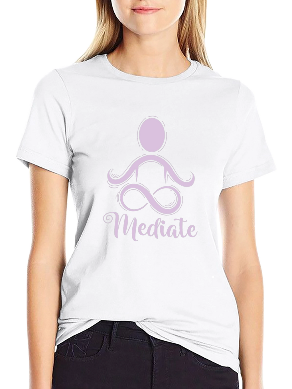 Meditate Graphic Tee - Black