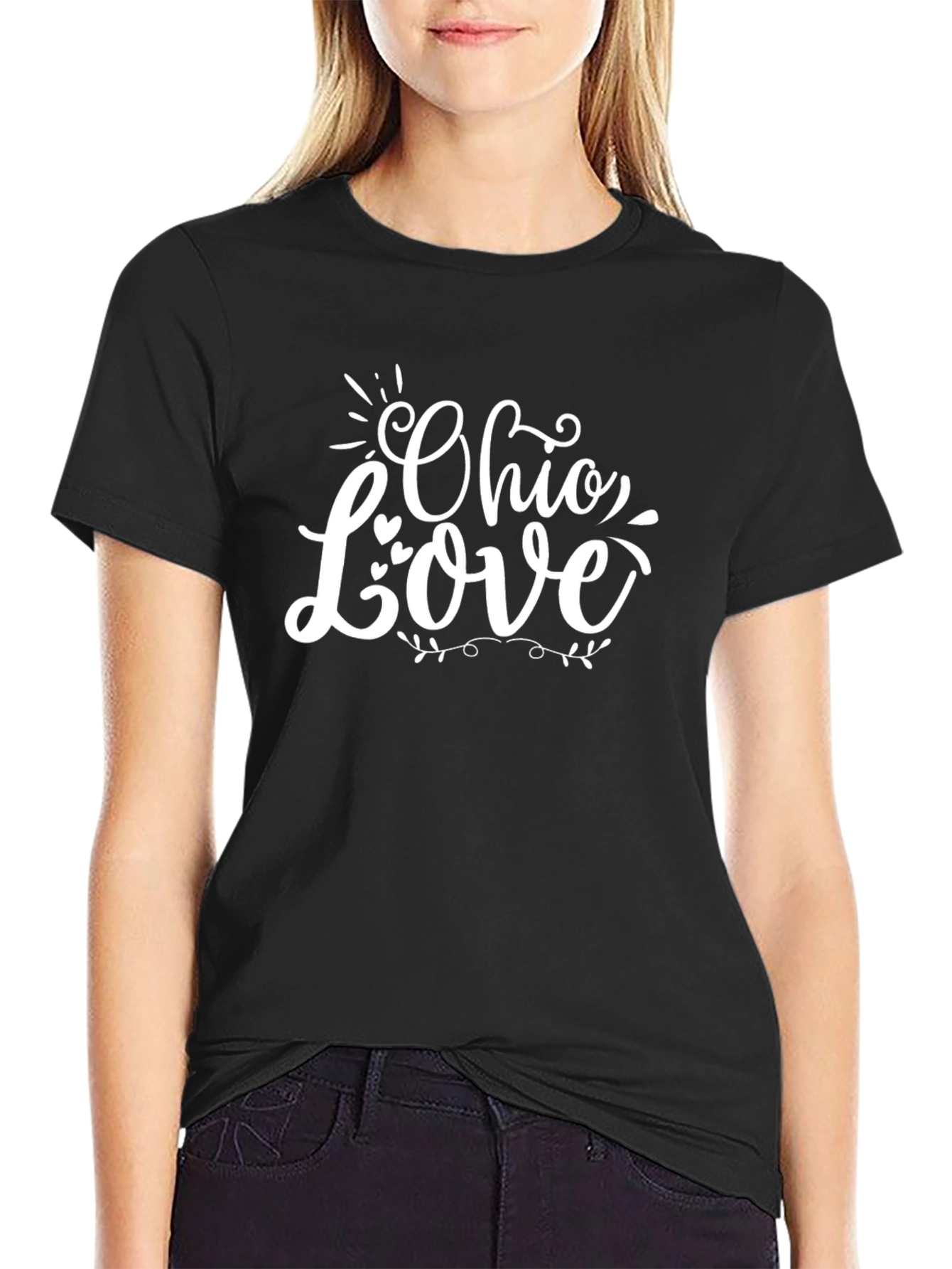 Ohio Love Graphic Tee - Black