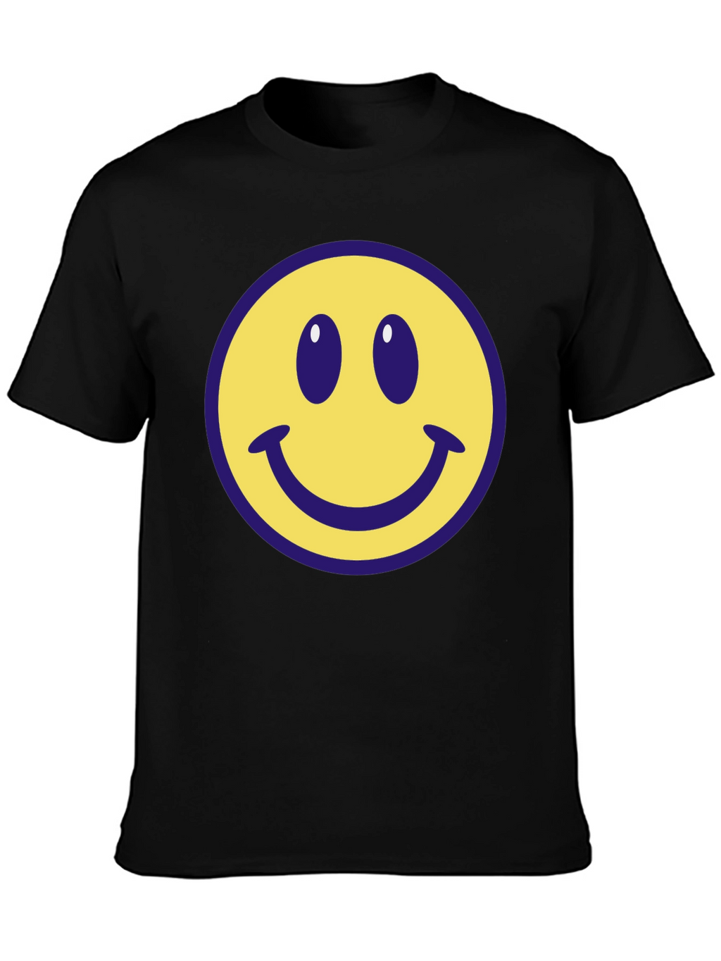 Smiley Face Graphic Tee - Classic Comfort