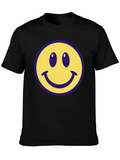 Smiley Face Graphic Tee - Classic Comfort