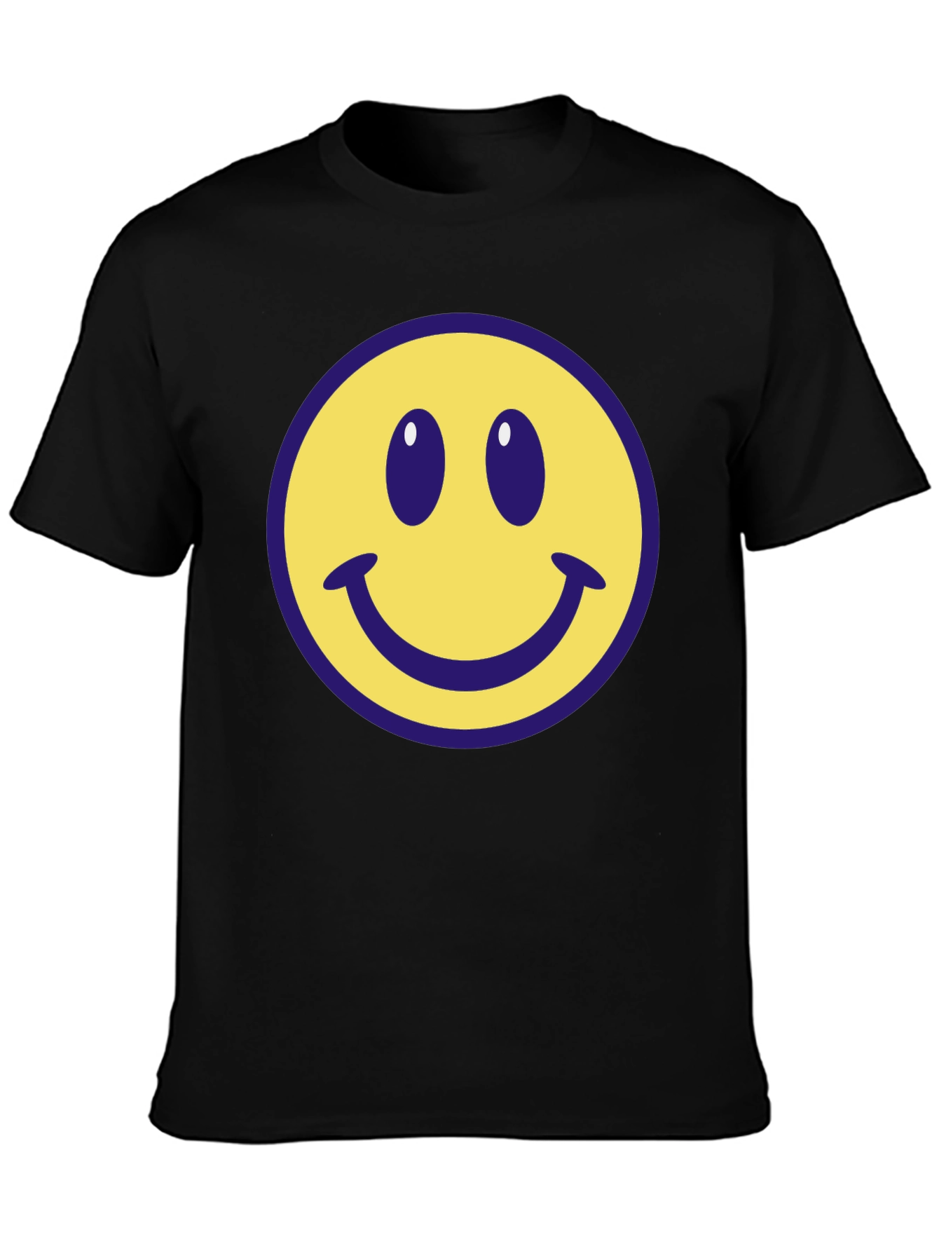 Smiley Face Graphic Tee - Classic Comfort
