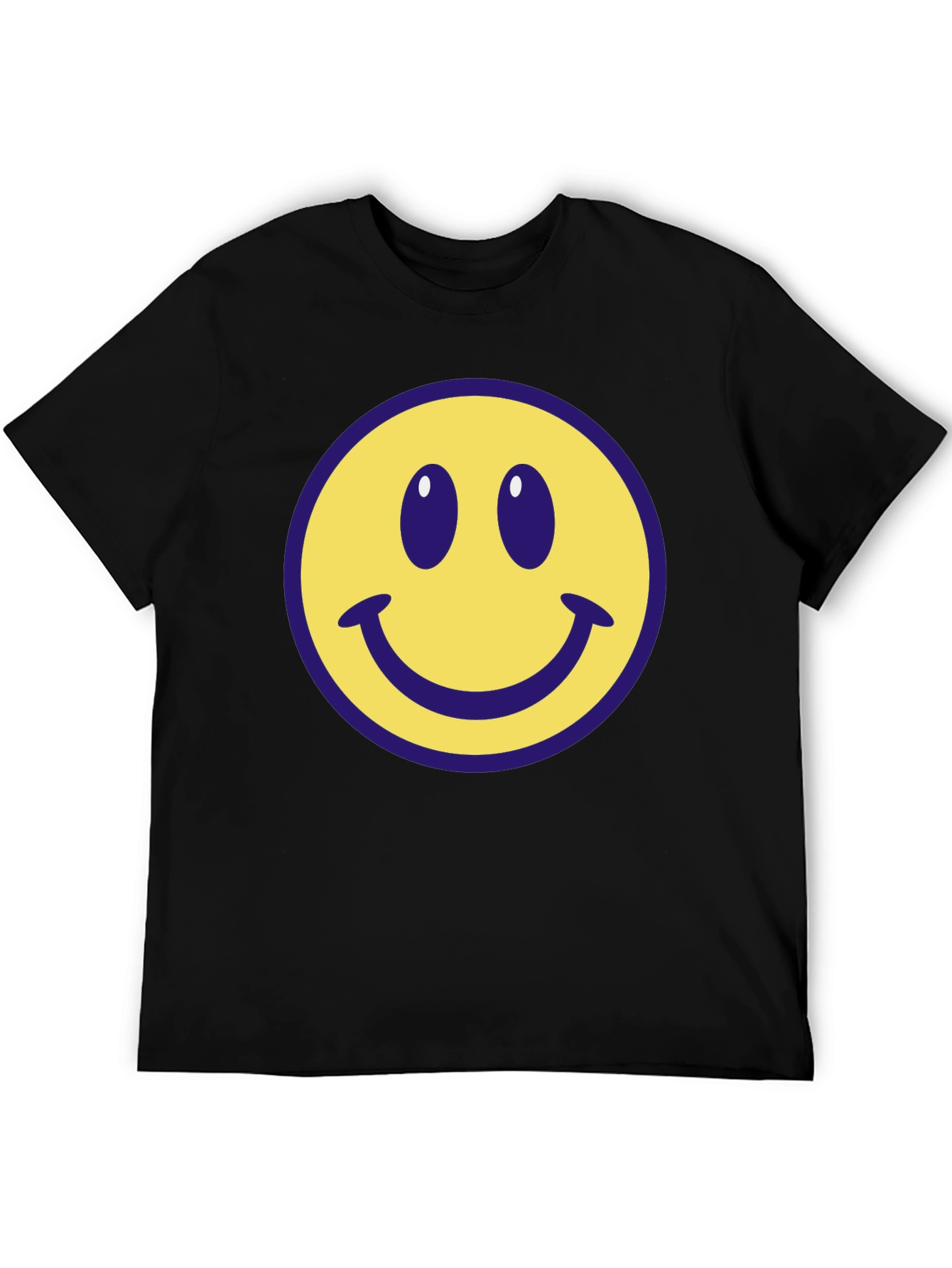 Smiley Face Graphic Tee - Classic Comfort