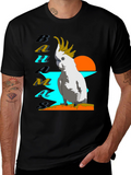 Bahamas Parrot T-Shirt - Tropical Island Style