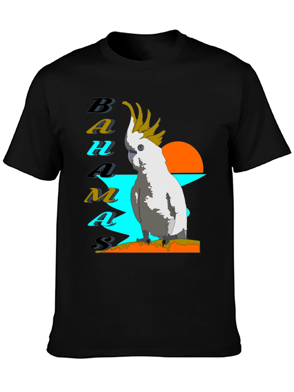Bahamas Parrot T-Shirt - Tropical Island Style