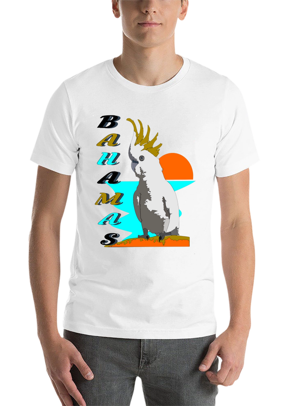 Bahamas Parrot T-Shirt - Tropical Island Style