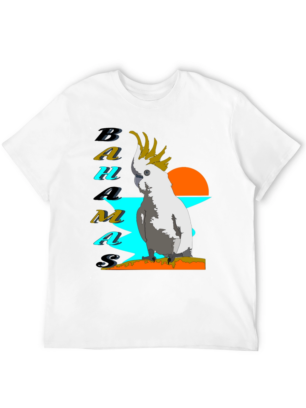 Bahamas Parrot T-Shirt - Tropical Island Style