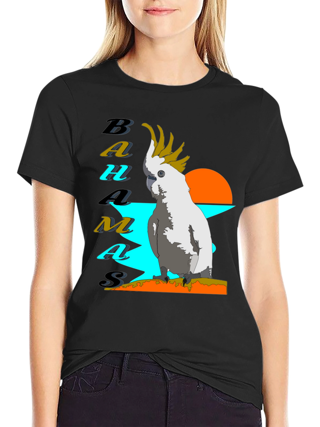 Bahamas Parrot T-Shirt - Tropical Island Style