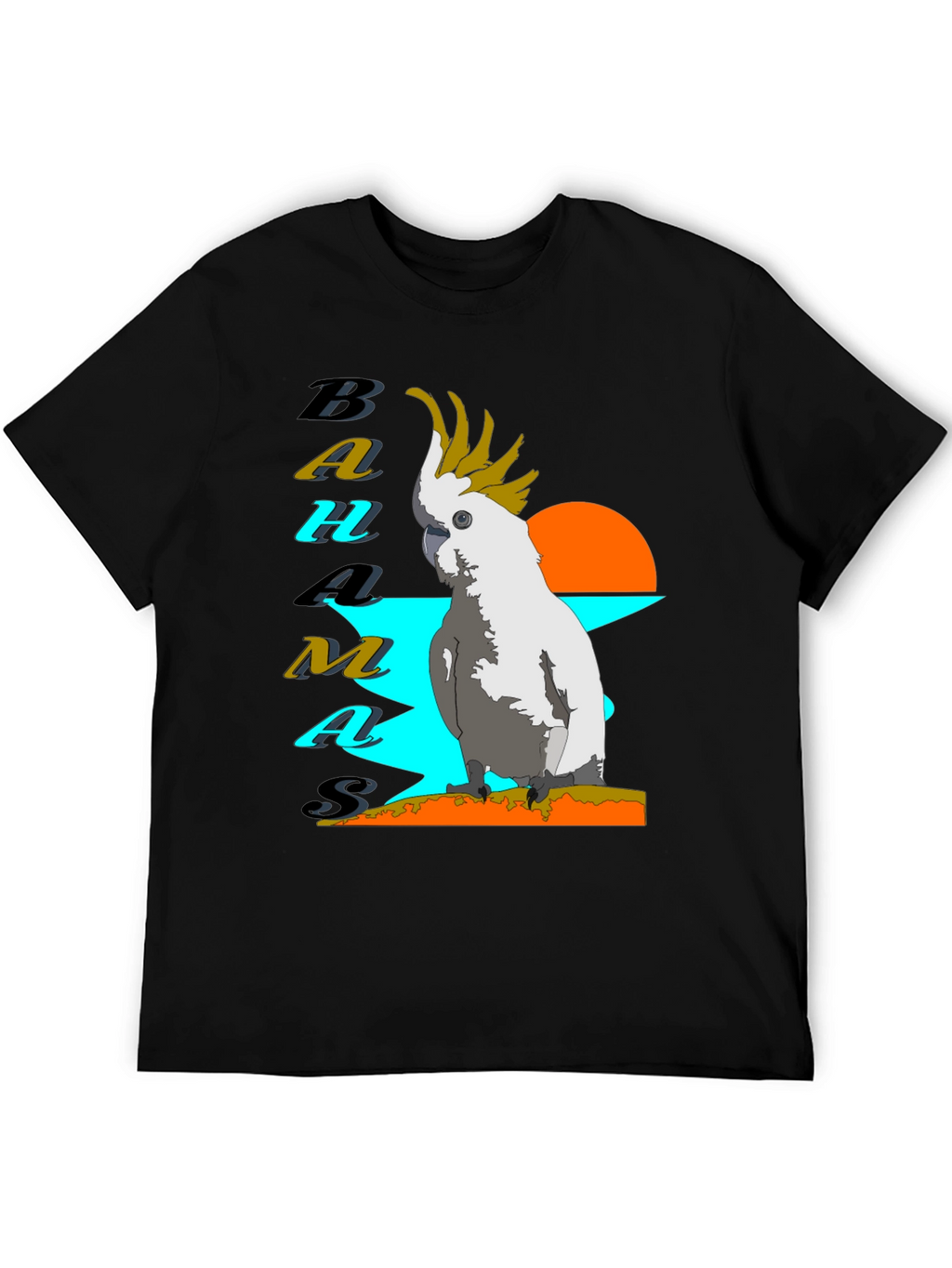 Bahamas Parrot T-Shirt - Tropical Island Style