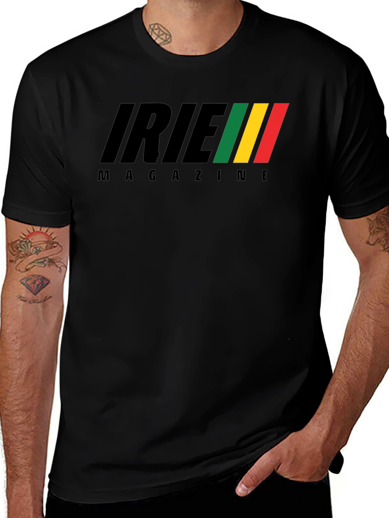 Irie Magazine Black Graphic T-Shirt