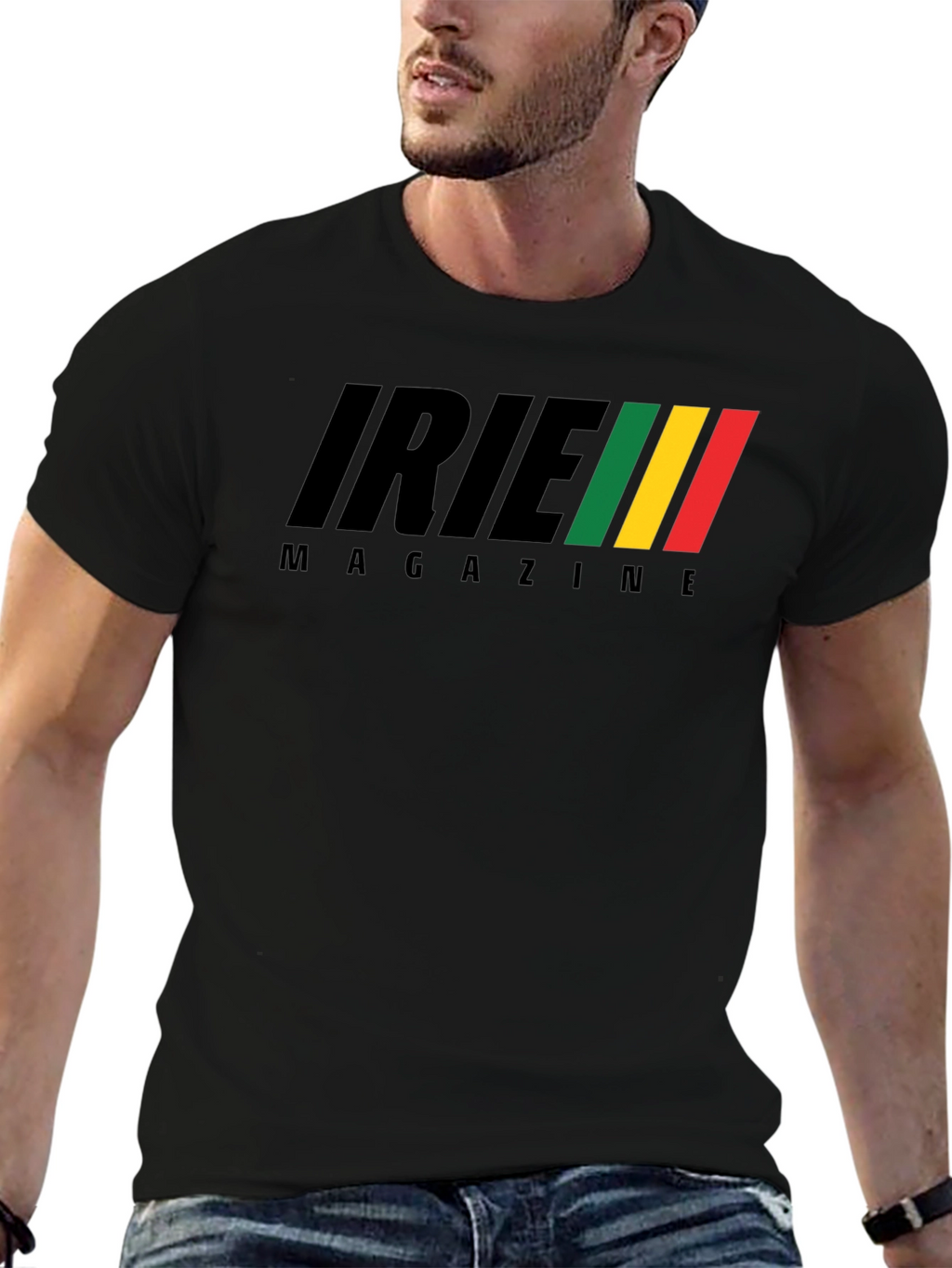 Irie Magazine Black Graphic T-Shirt