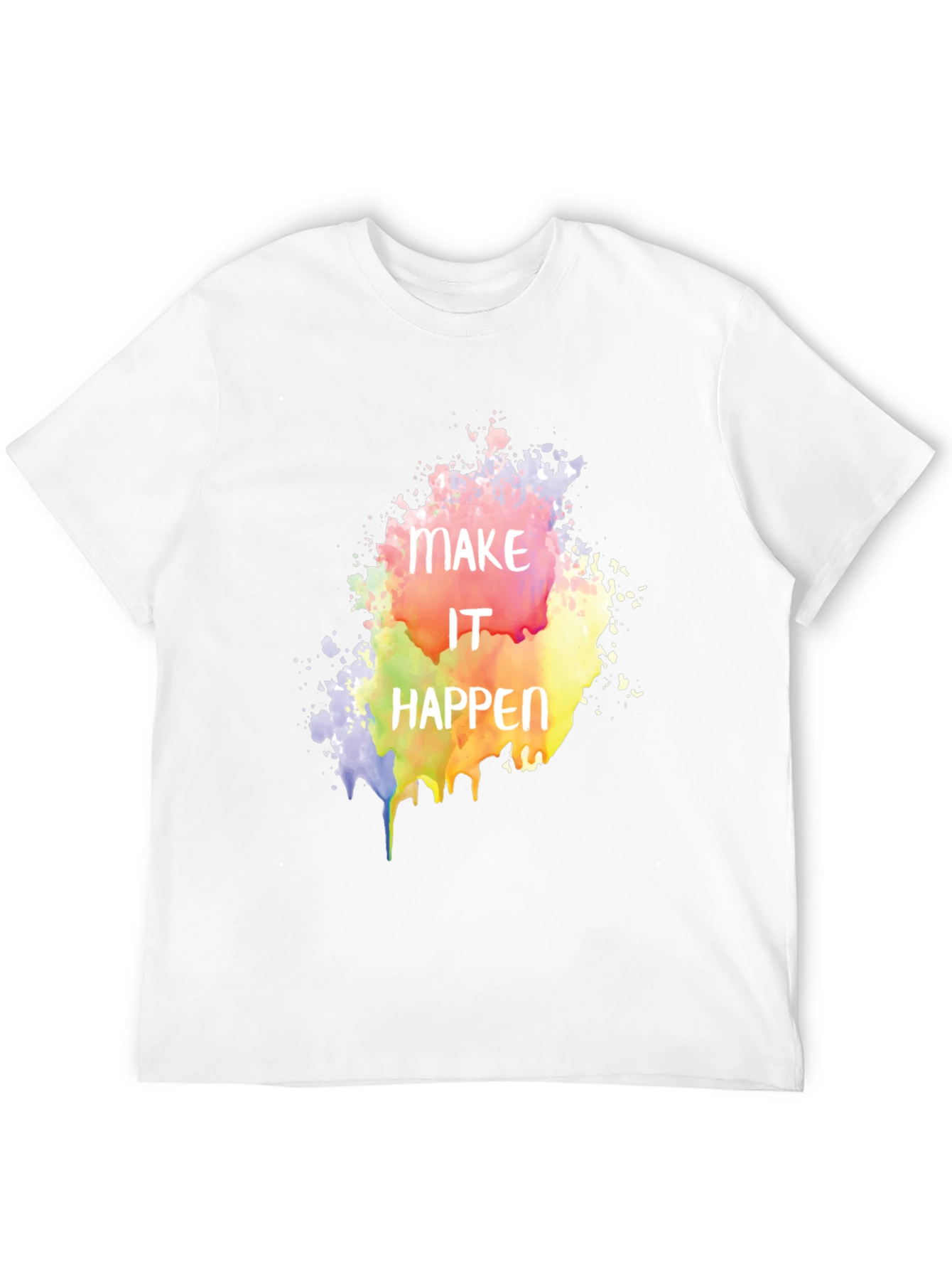 Make It Happen Graphic Tee - Black Cotton Blend