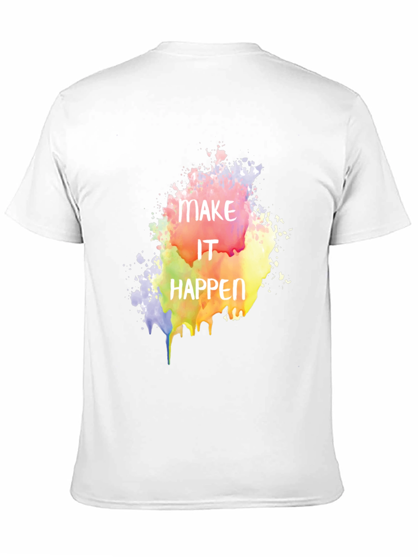 Make It Happen Graphic Tee - Black Cotton Blend