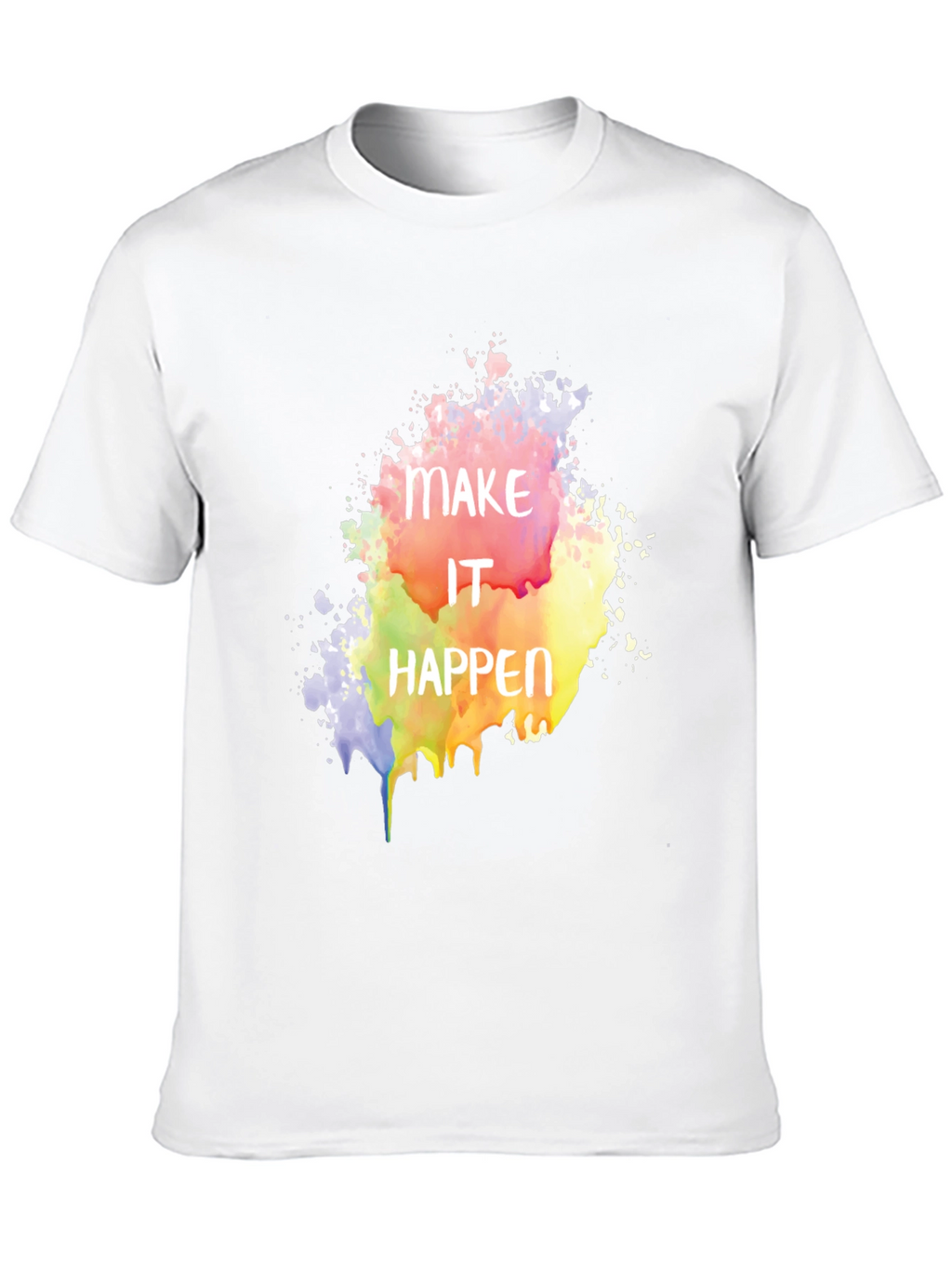 Make It Happen Graphic Tee - Black Cotton Blend
