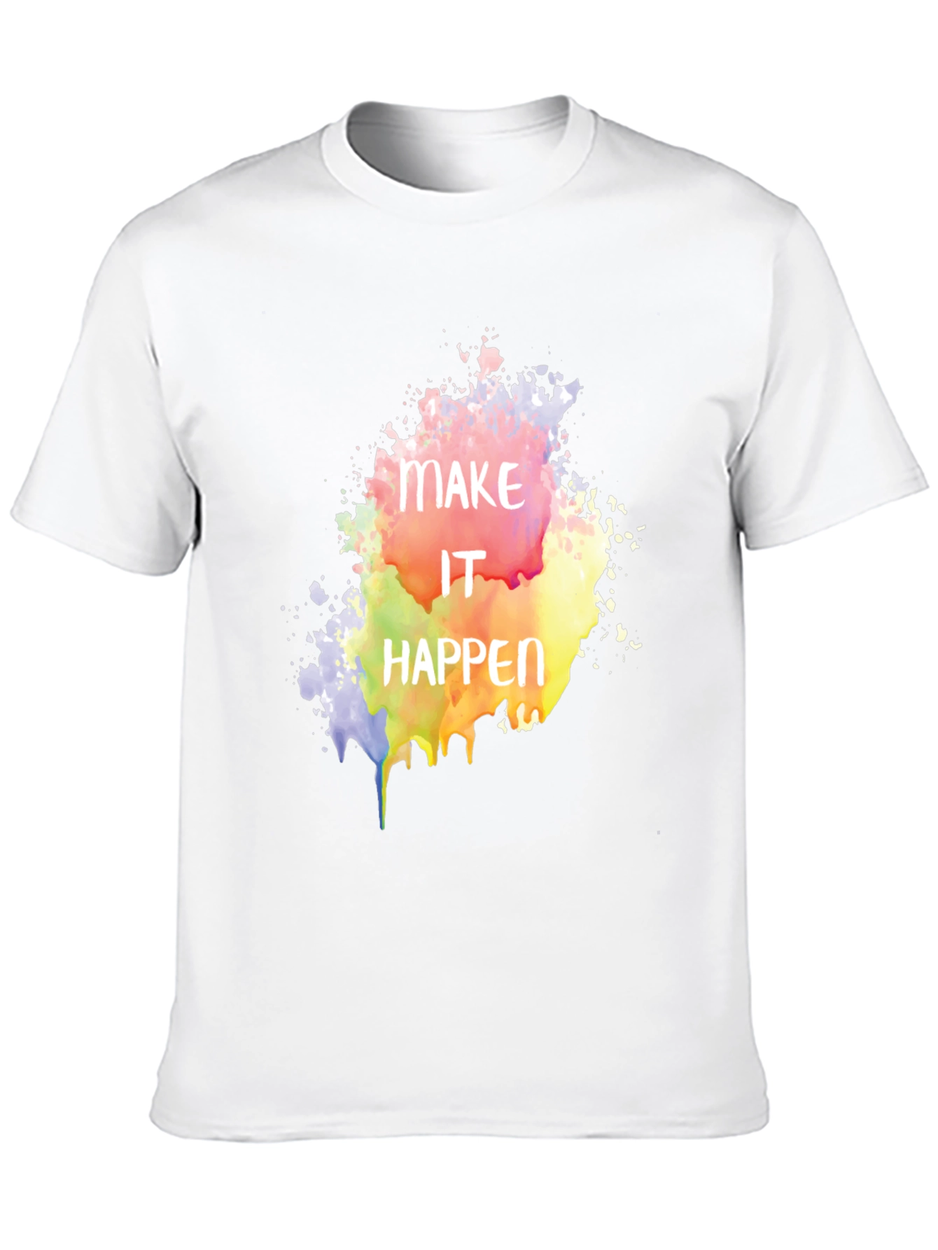 Make It Happen Graphic Tee - Black Cotton Blend
