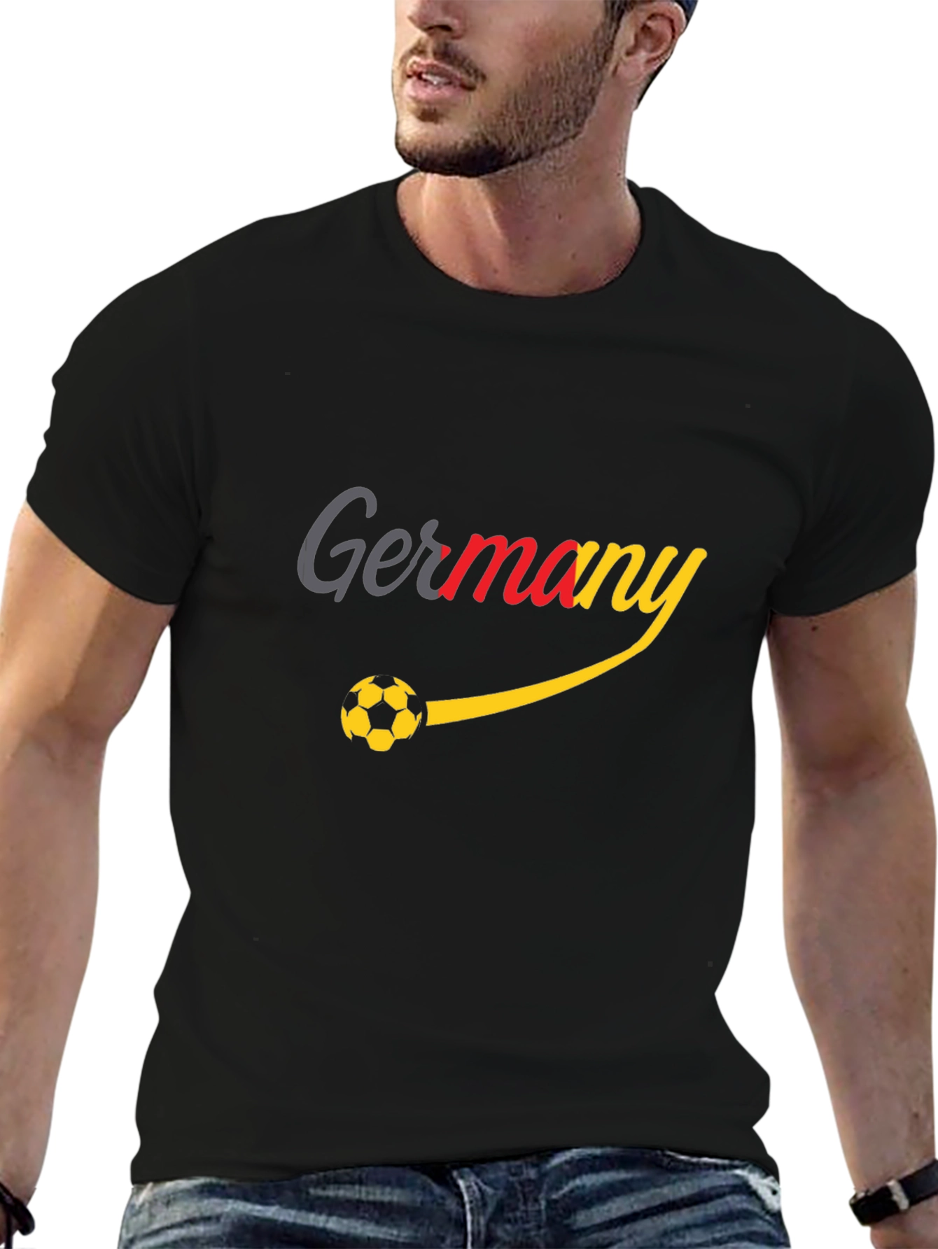 Germany Soccer Ball Graphic T-Shirt
