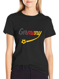 Germany Soccer Ball Graphic T-Shirt