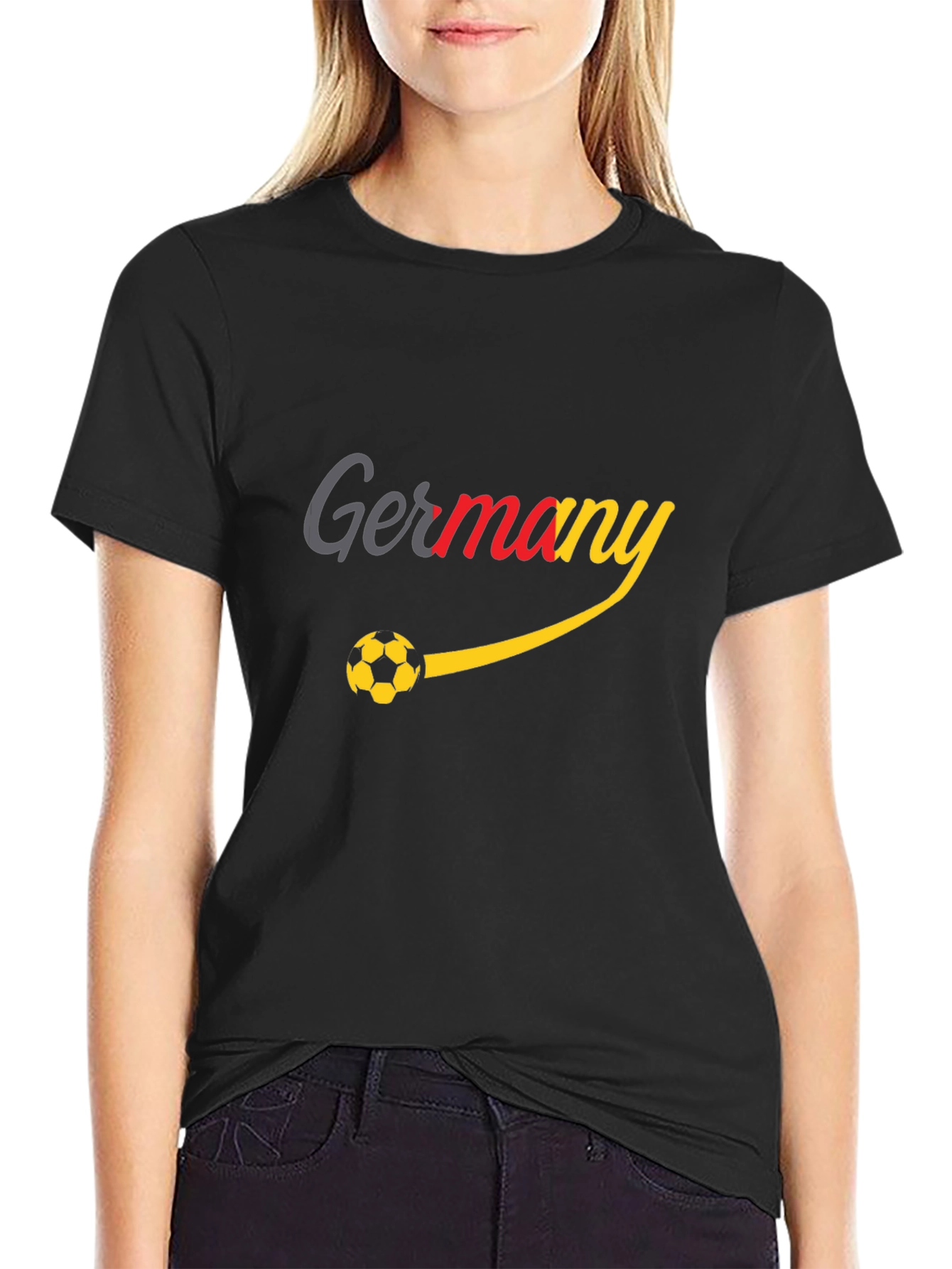 Germany Soccer Ball Graphic T-Shirt