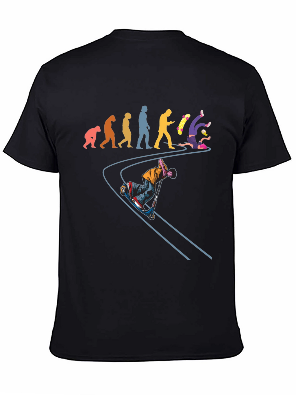 Evolution of a Skateboarder Graphic Tee