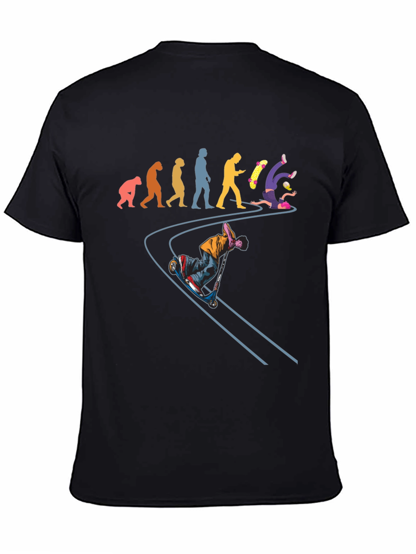 Evolution of a Skateboarder Graphic Tee