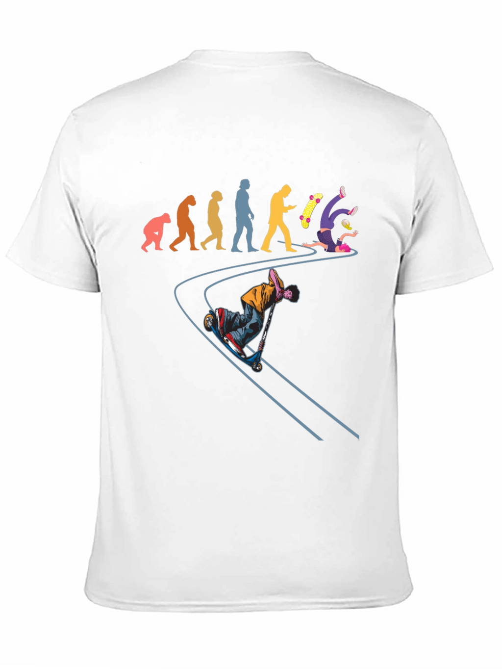 Evolution of a Skateboarder Graphic Tee