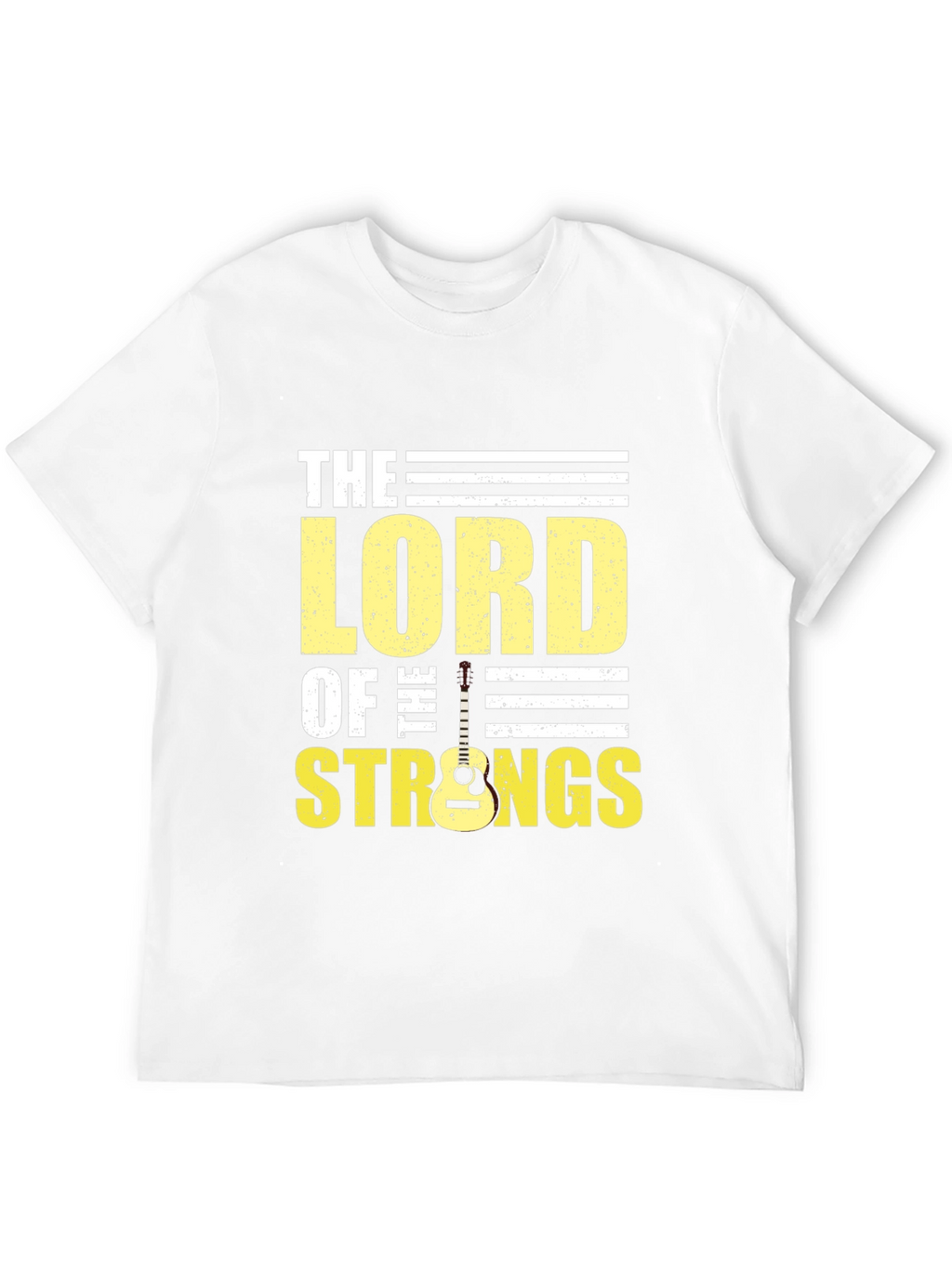 Lord of the Strings Black Graphic T-Shirt