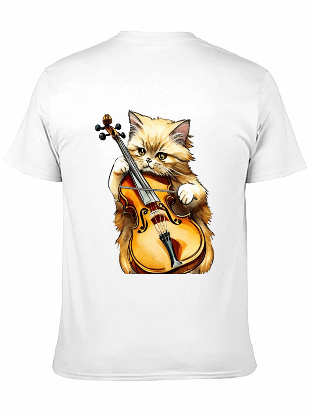 Cat Playing Violin T-Shirt - Funny Musician Tee
