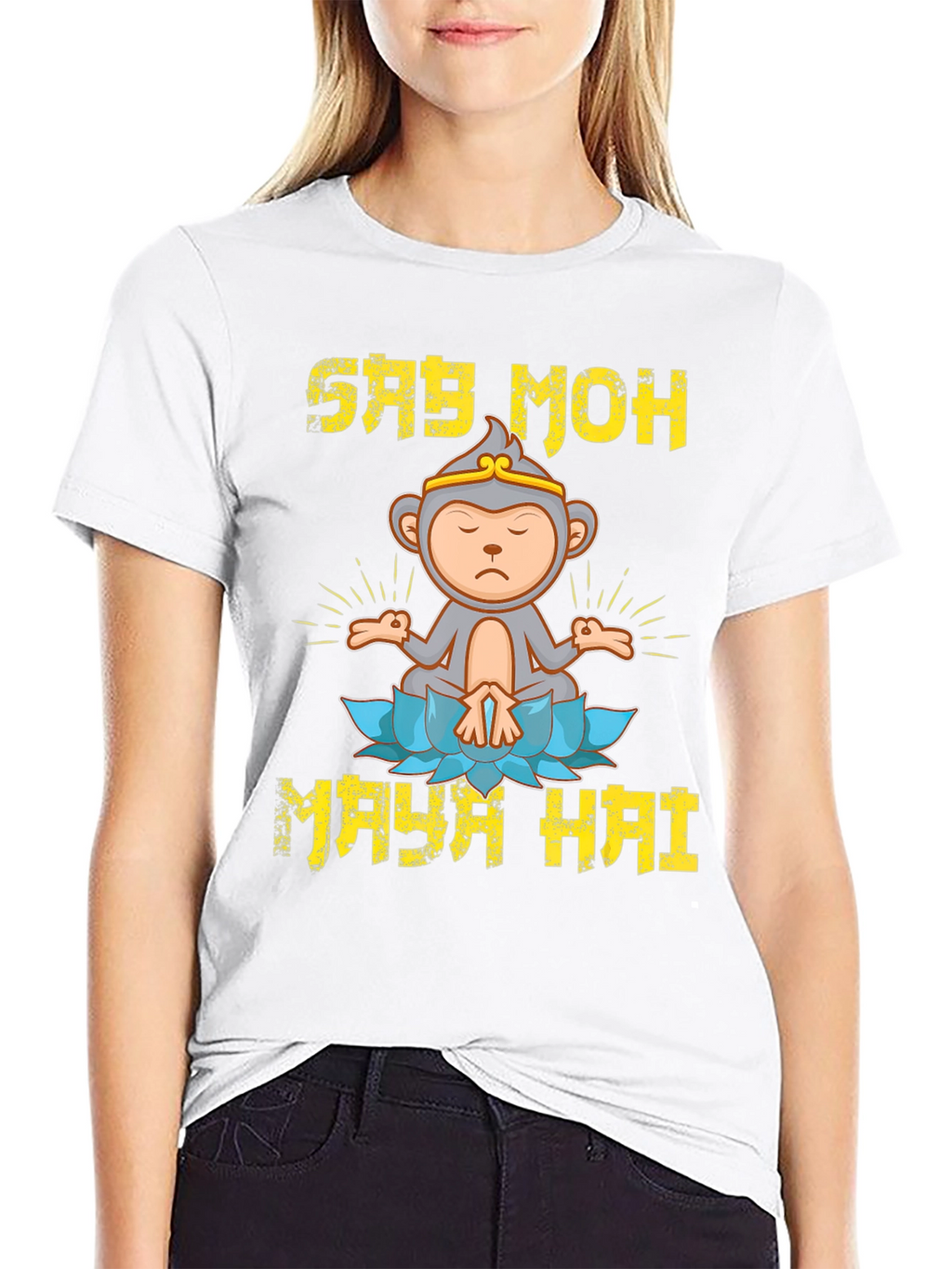 Say Moh Maya Hai Monkey T-Shirt