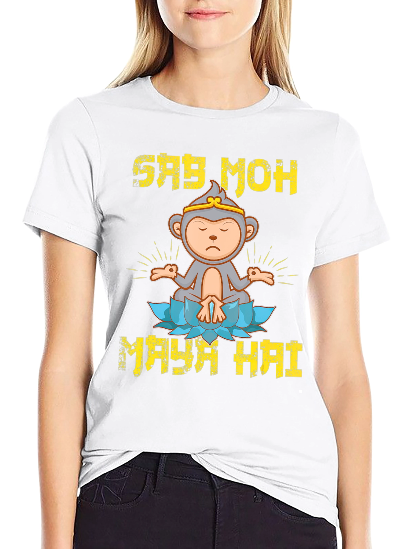 Say Moh Maya Hai Monkey T-Shirt