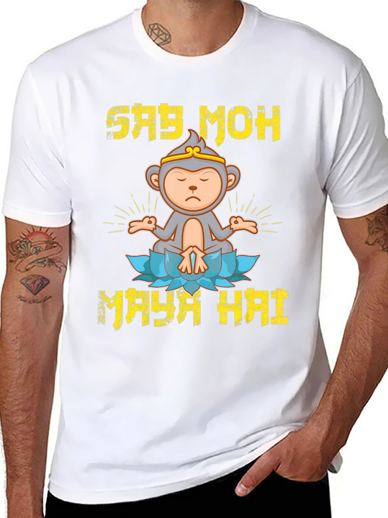 Say Moh Maya Hai Monkey T-Shirt