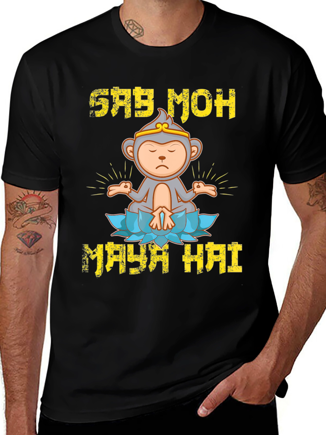 Say Moh Maya Hai Monkey T-Shirt